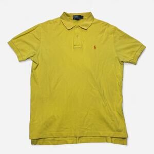 Polo Ralph Lauren Yellow Polo Shirt L Classic Preppy Casual